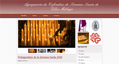 Desktop Screenshot of agrupacioncofradiasvelezmalaga.es